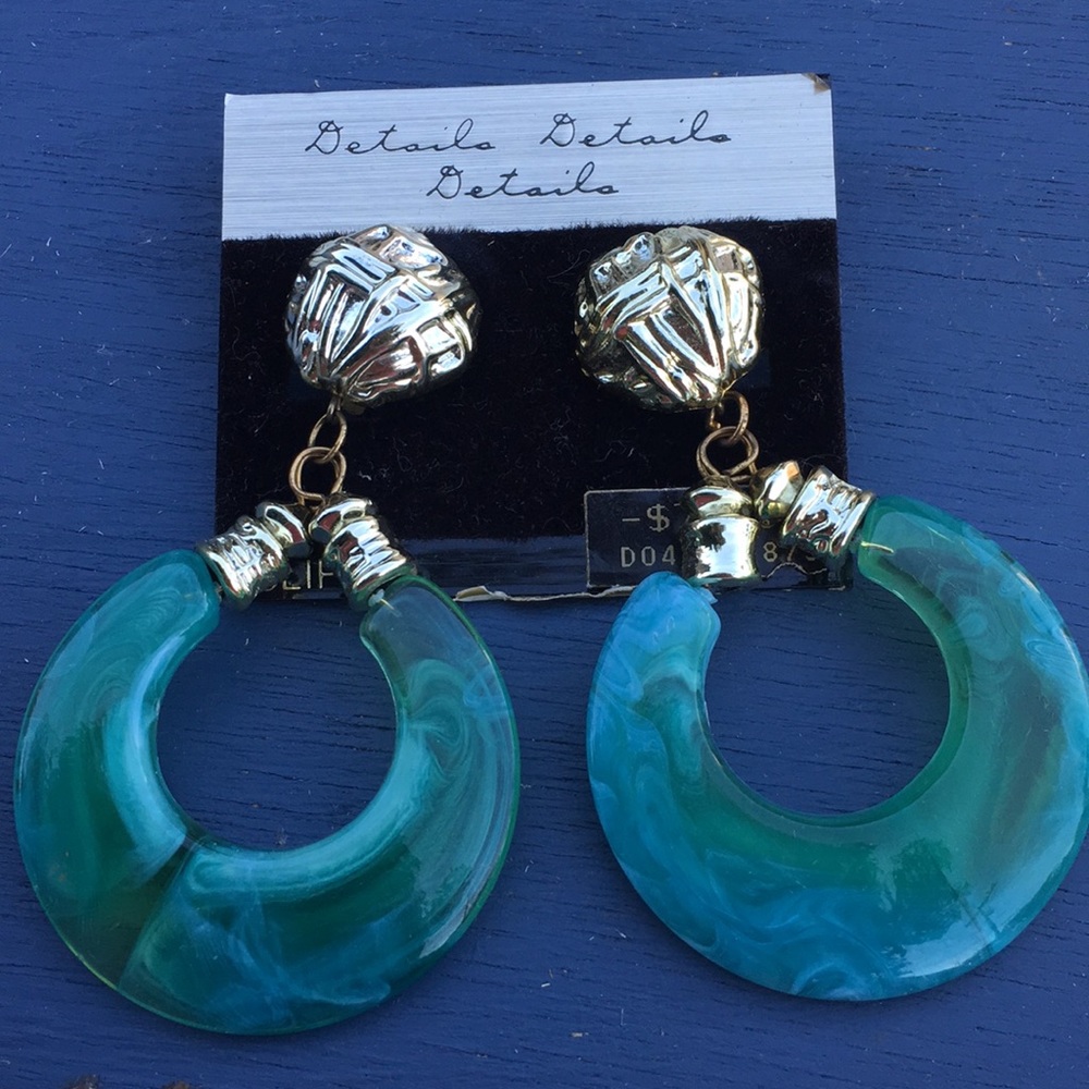 Vintage lucite earrings
